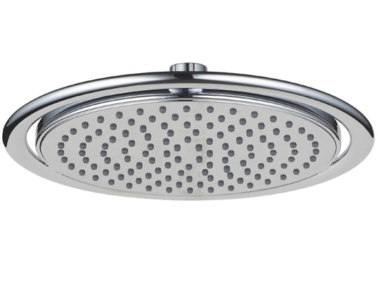 Soffione Cromato Tondo In ABS Diametro Ø 238 MM Anticalcare Duemmeggi Soffioni ABS Planet Round Installazione Parete Muro Soffitto Forma Rotonda Getto Pioggia Stile Moderno Finitura Cromata Made in Italy Garanzia 5 Anni