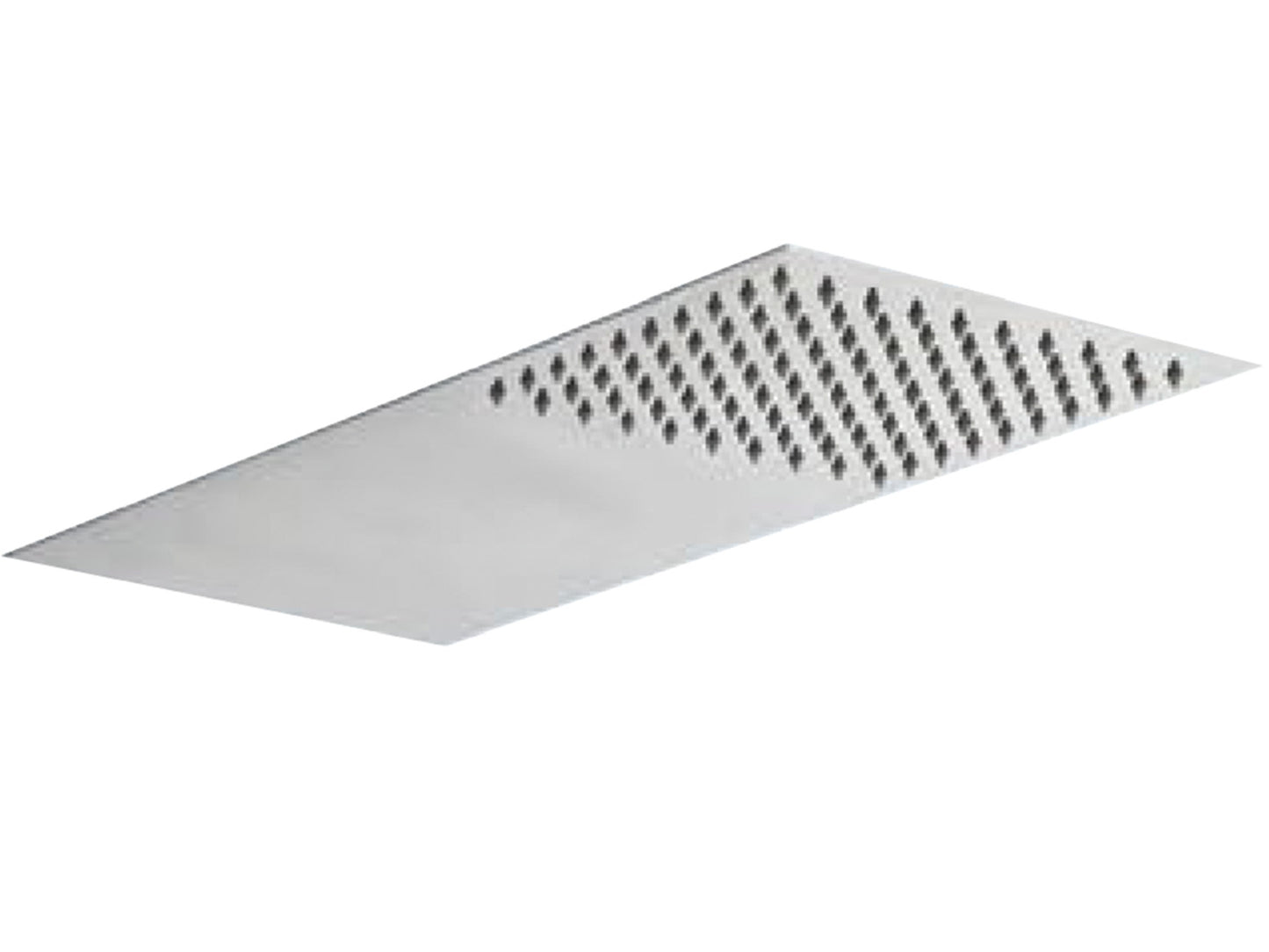 Soffione Doccia Slim Acciaio Inox 316 Rettangolare Con Anticalcare 200x500 MM Duemmeggi Giove Soffioni Finitura Cromata