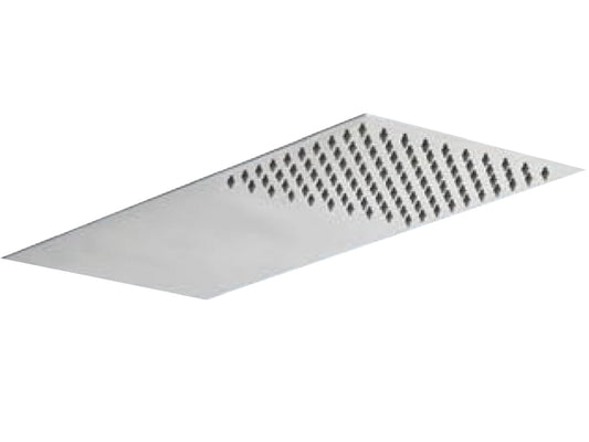 Soffione Doccia Slim Acciaio Inox 316 Rettangolare Con Anticalcare 200x500 MM Duemmeggi Giove Soffioni Finitura Cromata