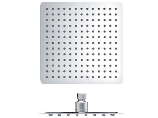 Soffione Inox 316 Quadro Con Anticalcare 200X200 MM Slim Duemmeggi Marte Soffioni Installazione Parete Muro Soffitto Forma Quadrato Getto Pioggia Stile Moderno Finitura Cromata Made in Italy Garanzia 5 Anni