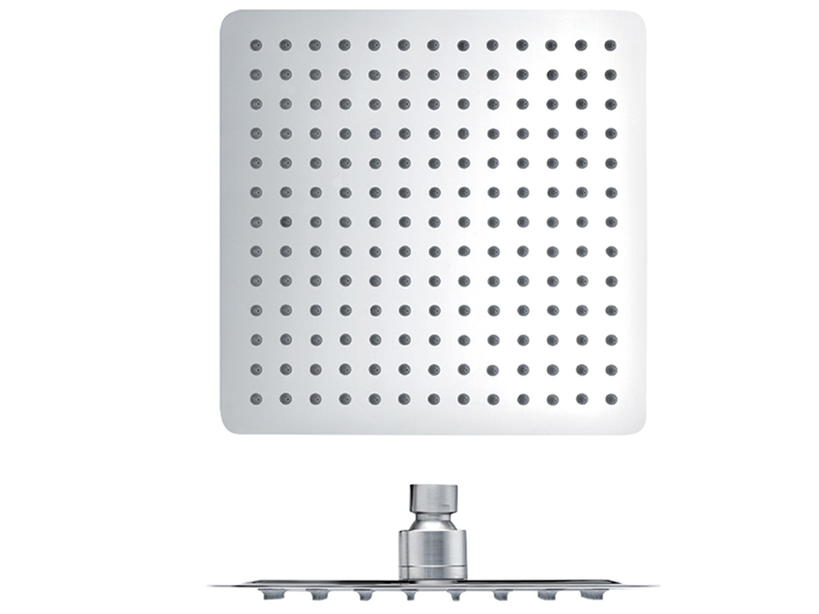 Soffione Inox 316 Quadro Con Anticalcare 250X250 MM Slim Duemmeggi Marte Soffioni Installazione Parete Muro Soffitto Forma Quadrato Getto Pioggia Stile Moderno Finitura Cromata Made in Italy Garanzia 5 Anni