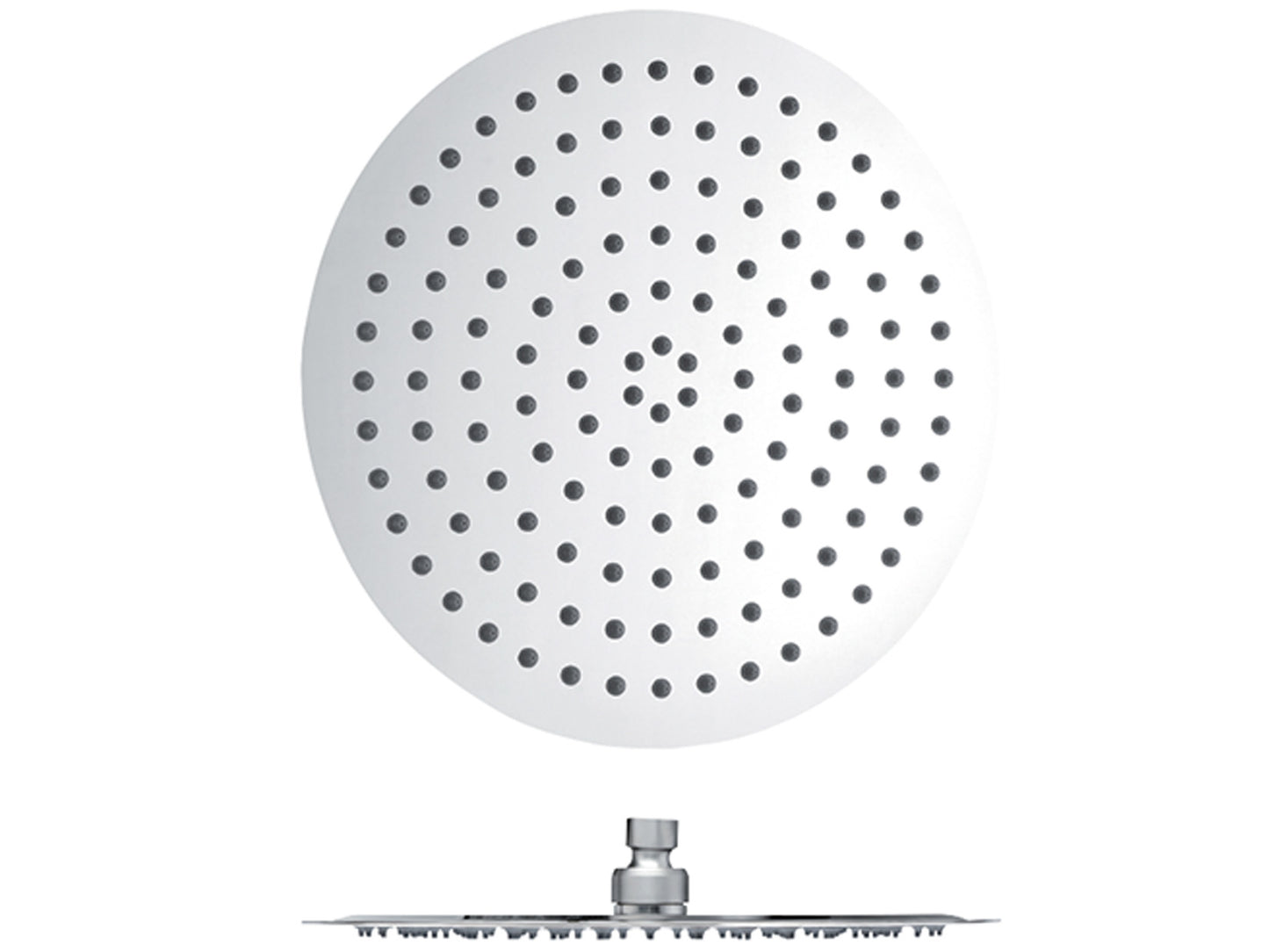 Soffione Doccia Acciaio Inox 316 Tondo Con Anticalcare Diametro 200 MM Slim Duemmeggi Plutone Soffioni Installazione Parete Muro Soffitto Forma Rotonda Getto Pioggia Stile Moderno Finitura Cromata Made in Italy Garanzia 5 Anni