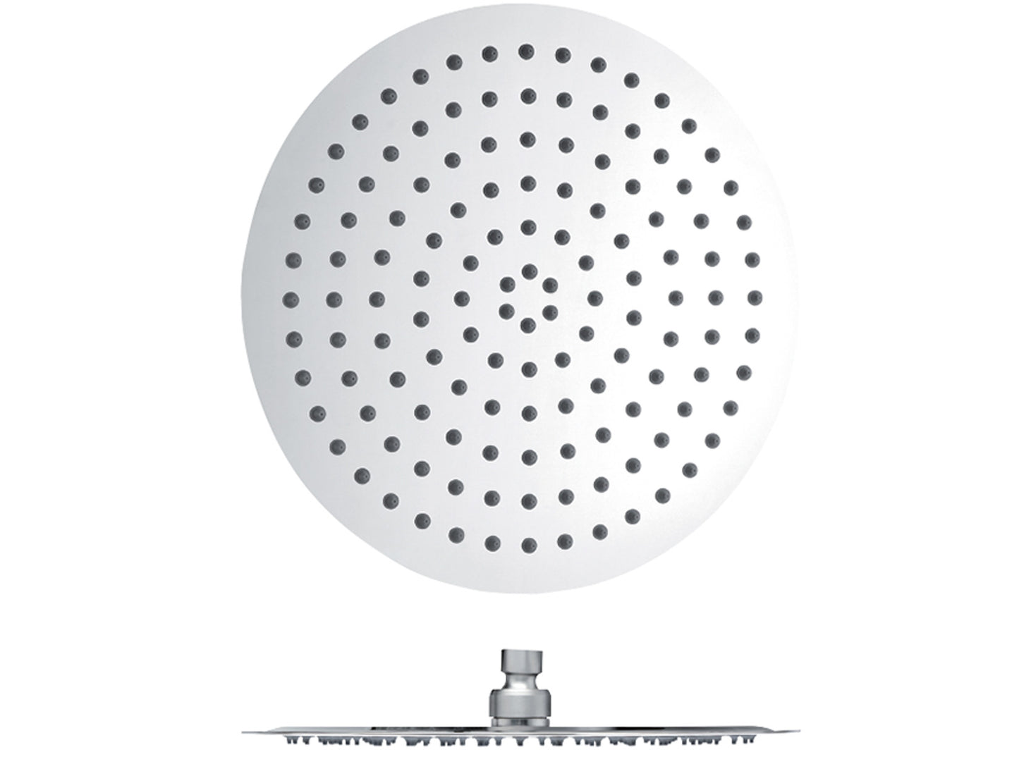 Soffione Acciaio Inox 316 Tondo Con Anticalcare Diametro Ø 300 MM Slim Duemmeggi Plutone Soffioni Installazione Parete Muro Soffitto Forma Rotonda Getto Pioggia Stile Moderno Finitura Cromata Made in Italy Garanzia 5 Anni