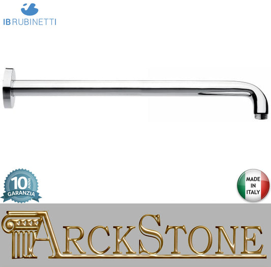 IB Rubinetti Shower Heads Braccio Per Soffione Tondo Con Presa Tonda In Ottone Installazione A Parete Lunghezza 400 mm Stile Moderno Materiale Ottone Finitura Cromata