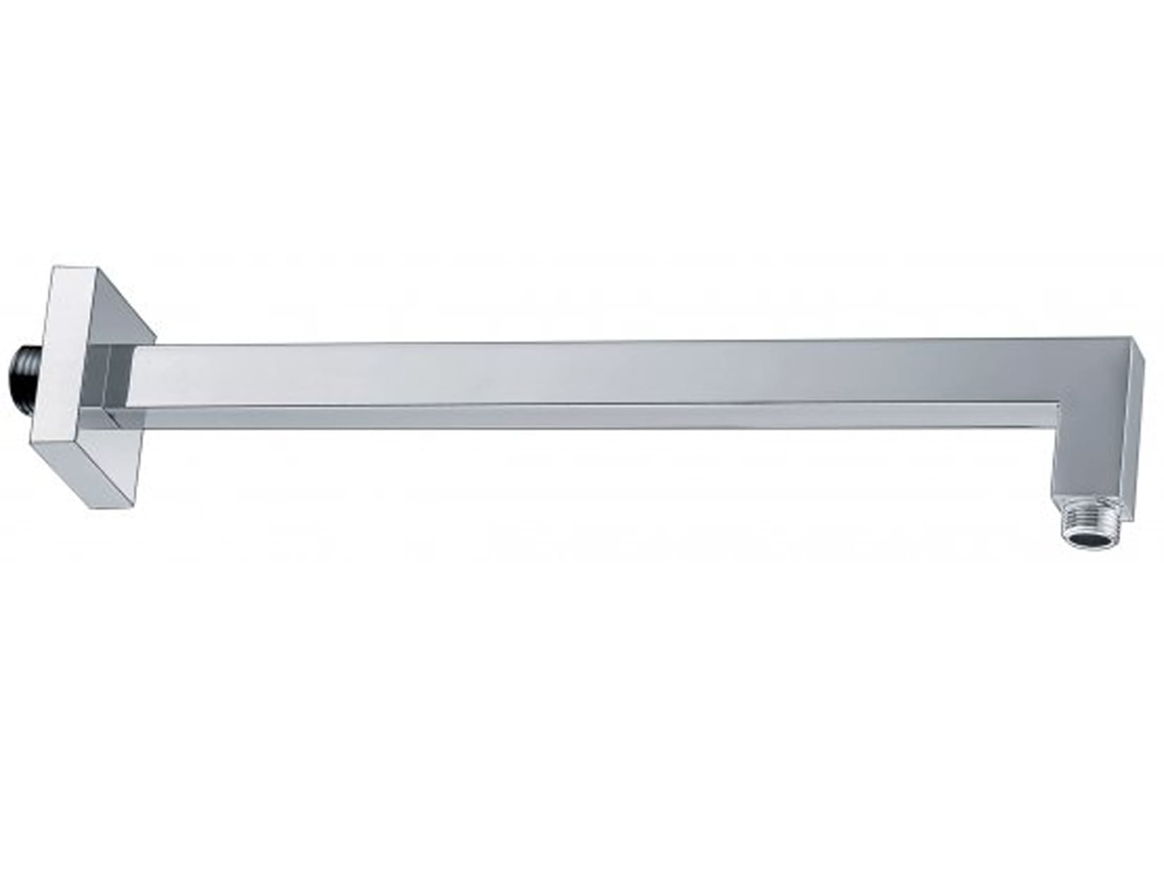 IB Rubinetti Shower Heads Braccio Per Soffione Quadro Con Presa Quadro In Ottone Installazione A Parete Lunghezza 400 mm Stile Moderno Materiale Ottone Finitura Cromata