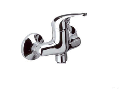 Miscelatore Doccia Esterno Attacco 1/2" Con Duplex E Set Doccia Duemmeggi Sigma Installazione Parete Muro 1 Via 1 Leva Manopola Monocomando Meccanico 3 Fori Stile Classico Materiale Ottone Finitura Cromata Made in Italy Garanzia 5 Anni