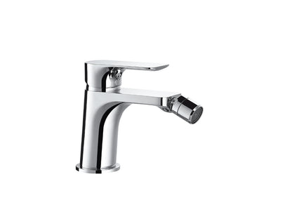 Miscelatore Bidet Con Piletta Scarico Automatico 1" 1/4" Duemmeggi Smart Installazione Appoggio Monoforo 1 Foro 1 Leva Manopola Monocomando Stile Moderno Ottone Finitura Cromata Made in Italy Garanzia 5 Anni