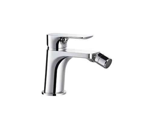 Miscelatore Bidet Con Piletta Scarico Automatico 1" 1/4" Duemmeggi Smart Installazione Appoggio Monoforo 1 Foro 1 Leva Manopola Monocomando Stile Moderno Ottone Finitura Cromata Made in Italy Garanzia 5 Anni