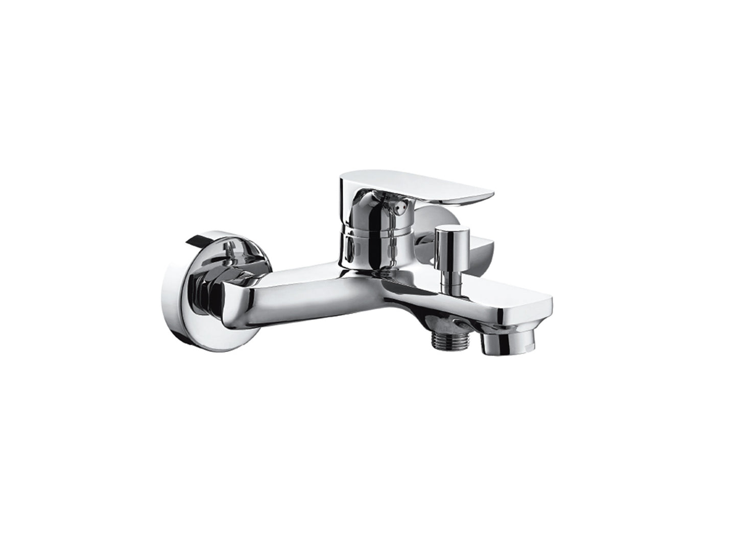 Miscelatore Vasca Esterno Con Duplex E Set Doccia Duemmeggi Smart Installazione Parete Muro Con Doccetta 3 Fori Stile Moderno 1 Leva Monocomando Manopola Materiale Ottone Finitura Cromata Made in Italy Garanzia 5 Anni