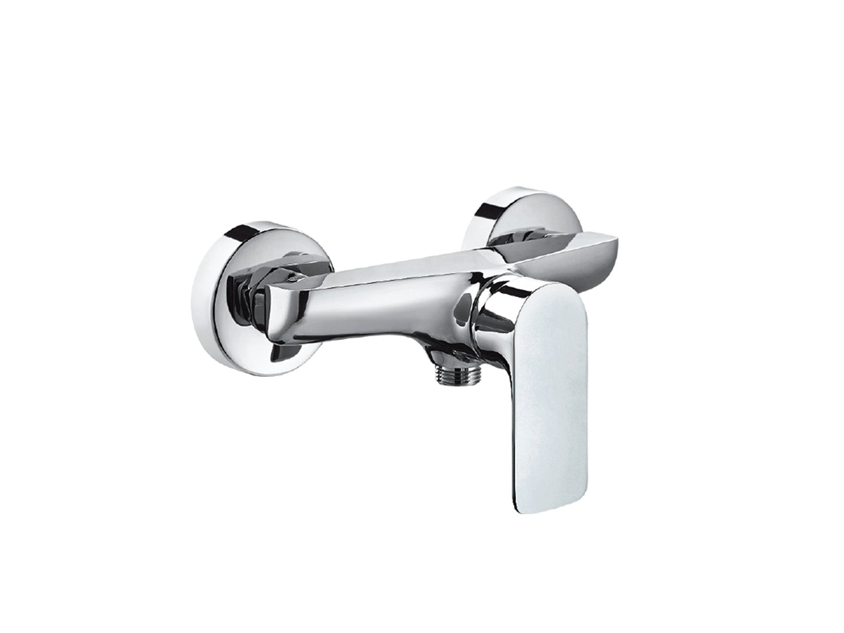 Miscelatore Doccia Esterno Attacco 1/2" Con Duplex E Set Doccia Duemmeggi Smart Stile Moderno Installazione Muro Parete 3 Fori Con Doccetta 1 Leva Manopola Materiale Ottone Finitura Cromata Made in Italy Garanzia 5 Anni