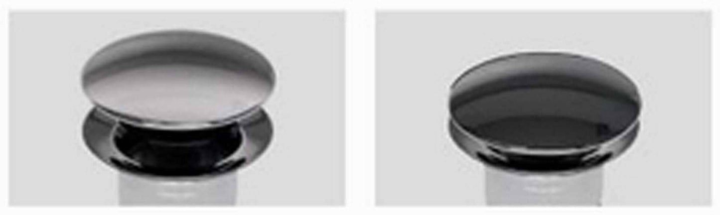 Novellini Serie Fly 2 Rubinetto Miscelatore Monocomando 1 Leva Manopola Monoforo 1 Foro Appoggio Bidet Ottone Cromato Compreso di Piletta di Scarico Click - Clack