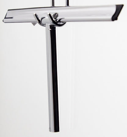 Novellini Tergivetro Tergicristallo Spatola Manuale Metallo Cromato Gomma Struttura Ottone Accessorio Bagno Arredo Togli Acqua