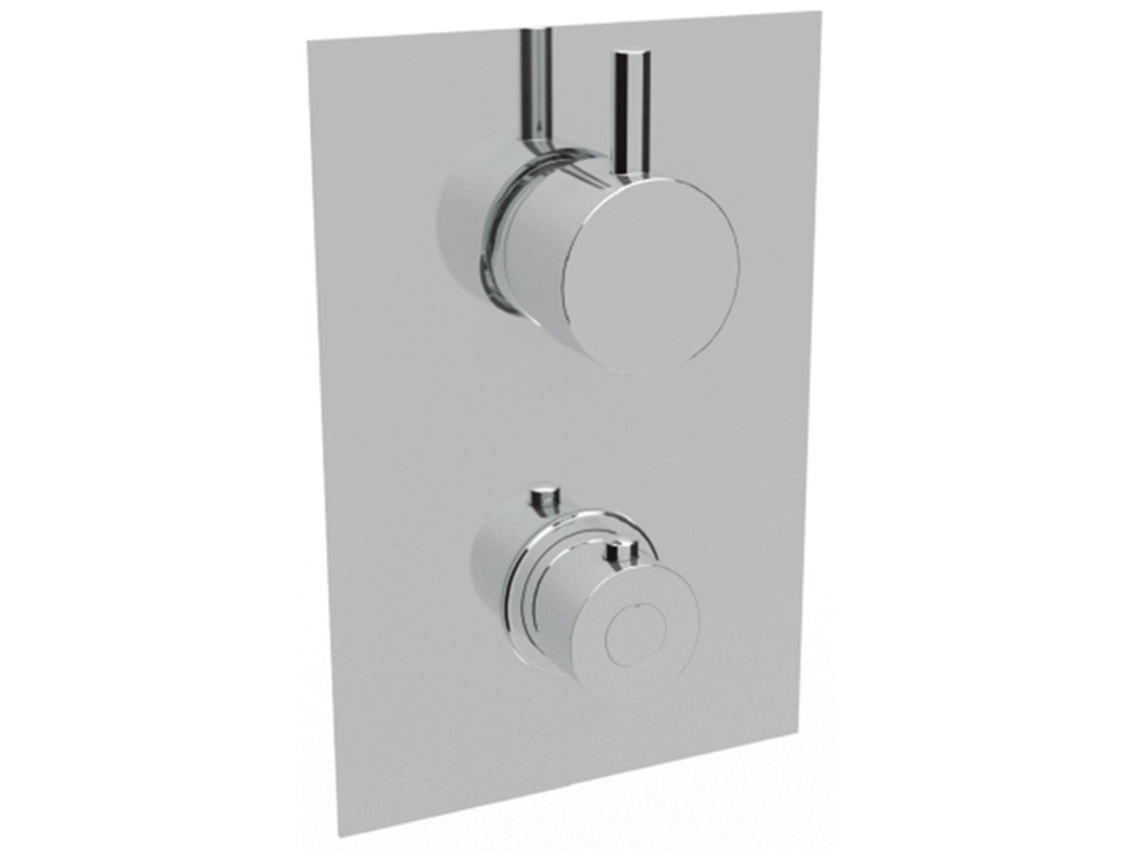 Miscelatore Per Doccia Ad Incasso Con Deviatore Termostatico A 2-5 Uscite Duemmeggi Termostatici Minimal Tondo Ottone Finitura Cromata