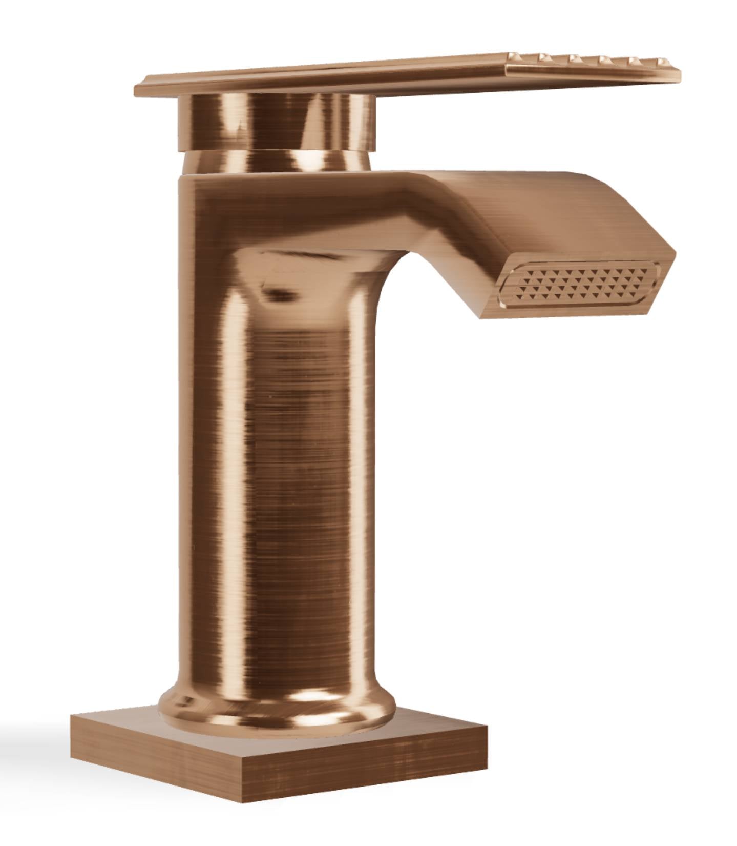1 Miscelatore bidet Rubinetterie Treemme Ios da appoggio senza snodo in ottone finitura oro rosa spazzolato = € 400,00 compreso di spedizione