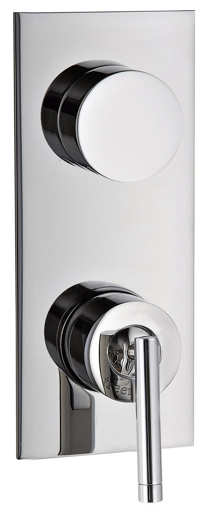 Miscelatore Monocomando Doccia Con Deviatore A 3 Uscite Rubinetterie Treemme Arche' Materiale Ottone Finitura Cromata