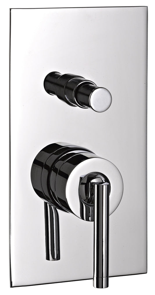 Miscelatore Monocomando Vasca / Doccia Incasso A 2 Vie Rubinetterie Treemme Arche' Materiale Ottone Finitura Cromata