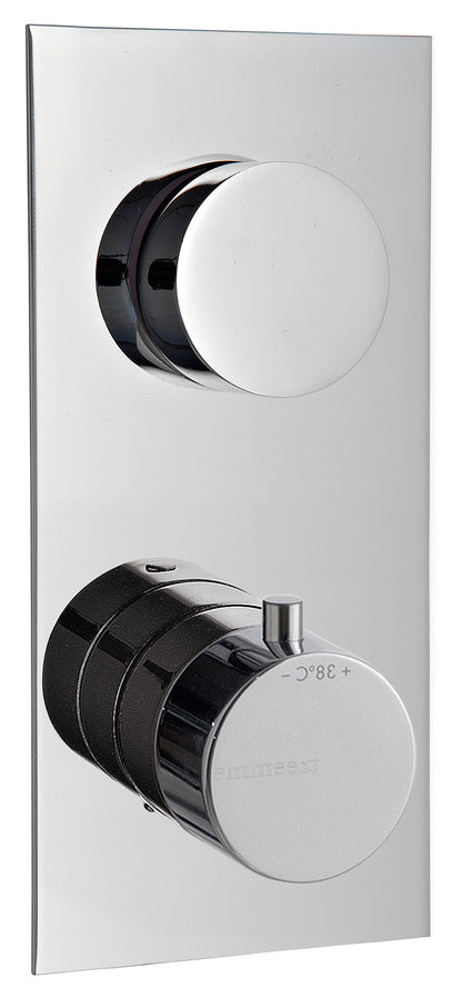 Miscelatore Termostatico Doccia Incasso Coax Con Deviatore A 2 Uscite Rubinetterie Treemme Arche' Materiale Ottone Finitura Cromata