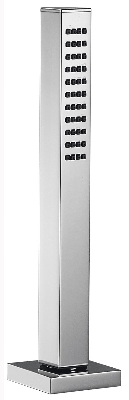 Rubinetterie Treemme Arché Doccetta Estraibile a Mano Bordo Vasca Ad Appoggio Altezza 220 mm Flessibile in PVC 1,5 Metri Materiale Metallo Finitura Cromata Stile Moderno Uscita Acqua a Getto