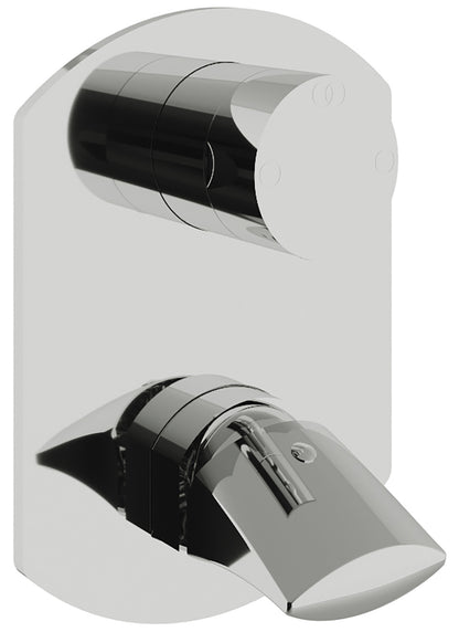 Miscelatore Monocomando Doccia Incasso Con Deviatore 2 Uscite Rubinetterie Treemme Hedo' Materiale Ottone Finitura Cromata