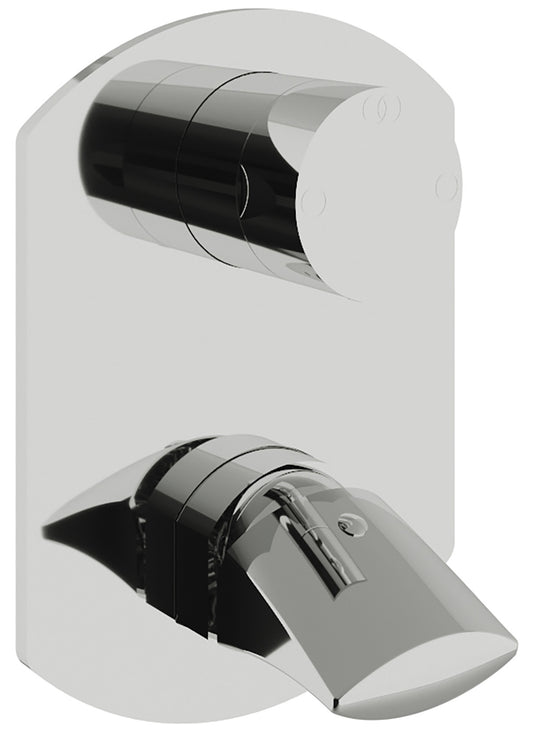 Miscelatore Monocomando Doccia Incasso Con Deviatore 2 Uscite Rubinetterie Treemme Hedo' Materiale Ottone Finitura Cromata