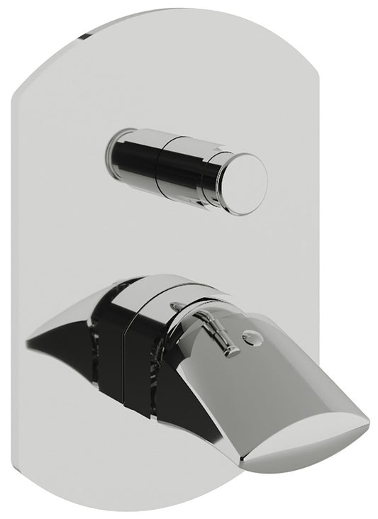 Miscelatore Monocomando Vasca / Doccia Incasso Rubinetterie Treemme Hedo' Materiale Ottone Finitura Cromata