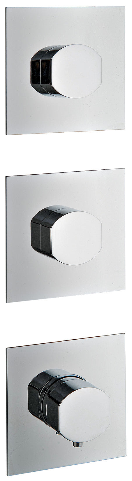 Rubinetterie Treemme Hedò Miscelatore Doccia Termostatico Incasso A Muro 2 Uscite Parte Interna e Esterna Inclusa Materiale Ottone Finitura Cromata 3 Fori Monocomando 1 Leva Stile Moderno Senza Piastra