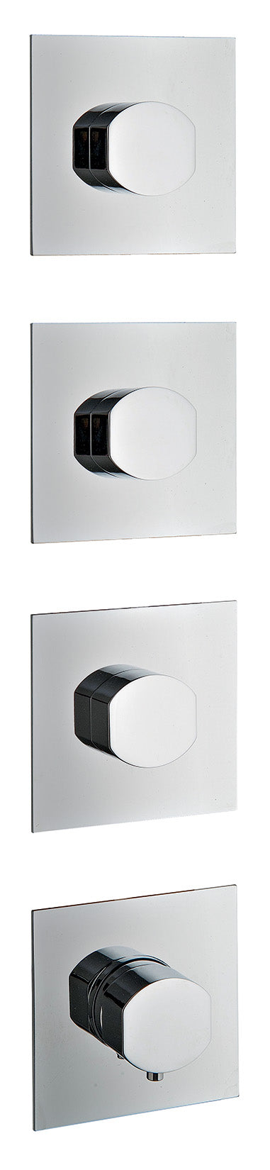 Rubinetterie Treemme Hedò Miscelatore Doccia Termostatico Incasso A Muro 3 Uscite Parte Interna e Esterna Inclusa Materiale Ottone Finitura Cromata 4 Fori Monocomando 1 Leva Stile Moderno Senza Piastra