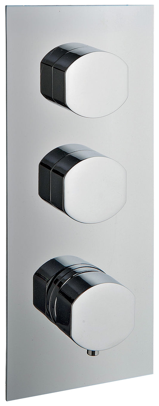 Miscelatore Doccia Monocomando Termostatico Incasso Con Deviatore 2 Uscite Rubinetterie Treemme Hedo' Materiale Ottone Finitura Cromata