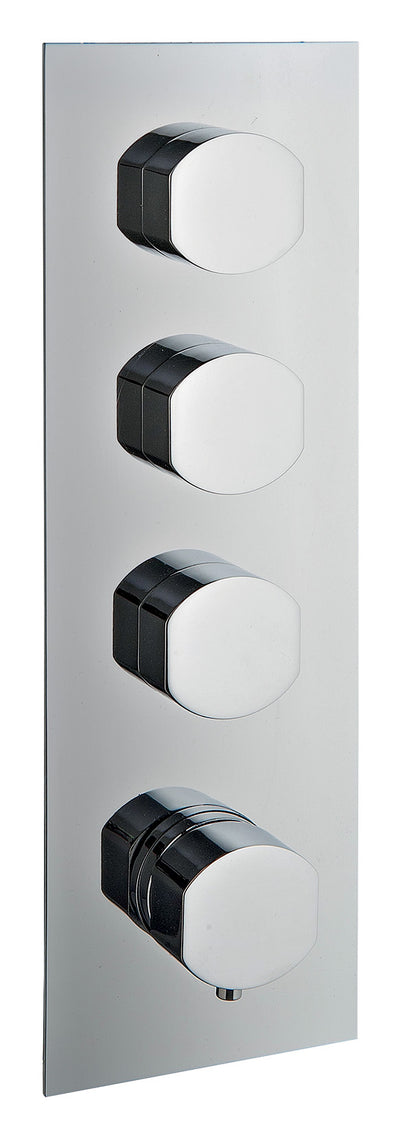 Miscelatore Doccia Monocomando Termostatico Incasso Con Deviatore 3 Uscite Rubinetterie Treemme Hedo' Materiale Ottone Finitura Cromata