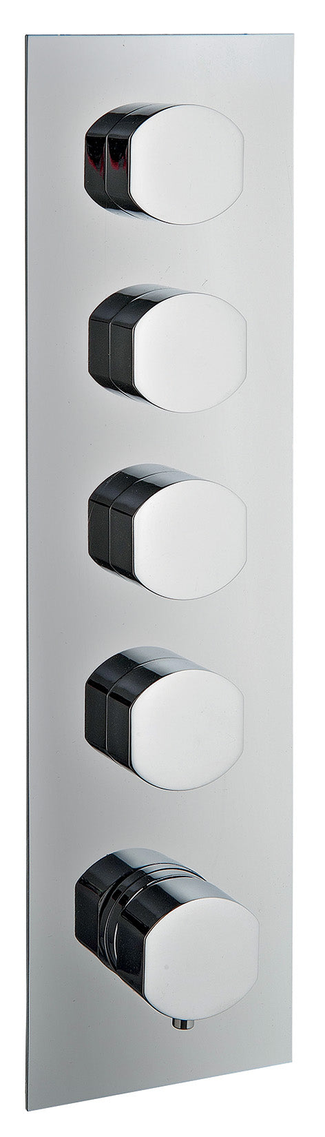 Rubinetterie Treemme Hedò Miscelatore Doccia Termostatico Incasso A Muro 4 Uscite Parte Interna e Esterna Inclusa Materiale Ottone Finitura Cromata 5 Fori Monocomando 1 Leva Stile Moderno Con Piastra