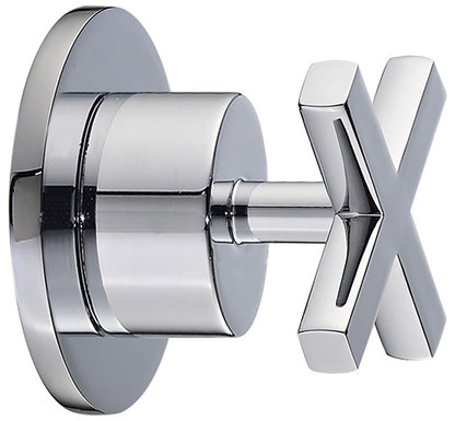 Rubinetterie Treemme Line Rubinetto D'Arresto Deviatore Incasso 2 Uscite Materiale Ottone Finitura Cromata