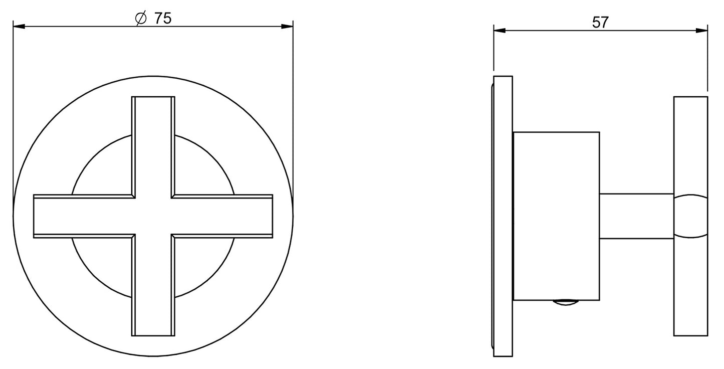 Rubinetterie Treemme Line Rubinetto D'Arresto Deviatore Incasso 3 Uscite Materiale Ottone Finitura Cromata