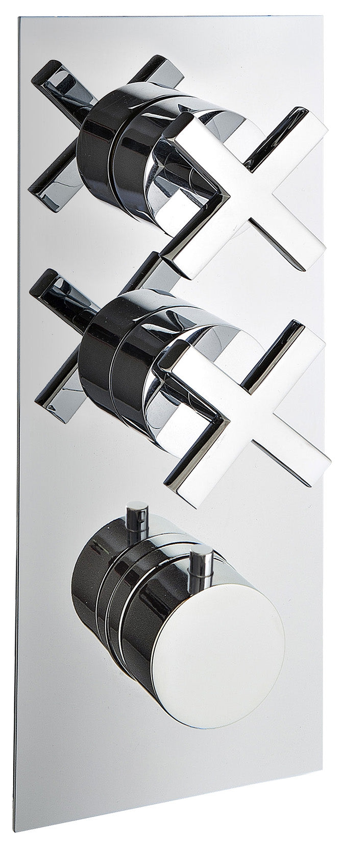 Rubinetterie Treemme Line Miscelatore Doccia Termostatico Incasso 2 Uscite Materiale Ottone Finitura Cromata