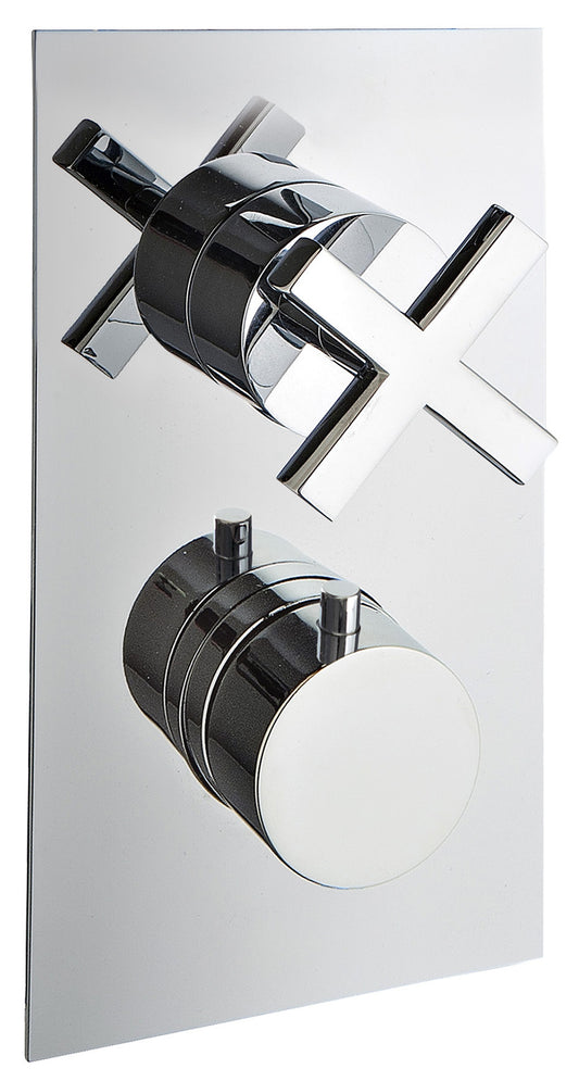 Rubinetterie Treemme Line Miscelatore Doccia Termostatico Incasso 1 Uscita Materiale Ottone Finitura Cromata