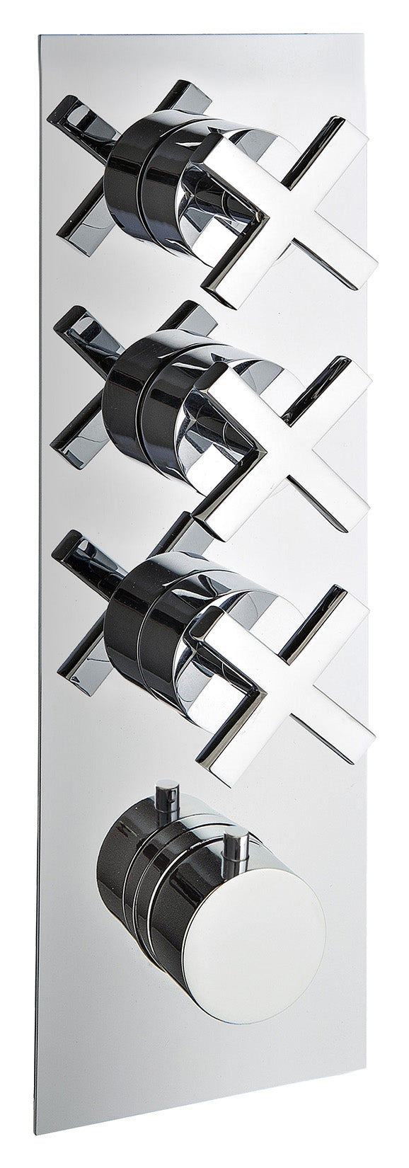 Rubinetterie Treemme Line Miscelatore Doccia Termostatico Incasso 3 Uscite Materiale Ottone Finitura Cromata