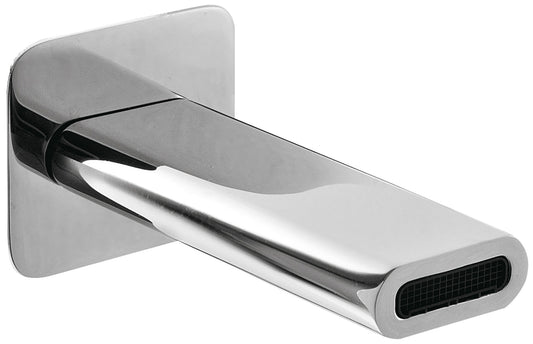 Rubinetterie Treemme Nanotech Bocca a Muro 115 mm Getto di Erogazione Installazione a Parete Materiale Ottone Finitura Cromata Stile Moderno Monoforo