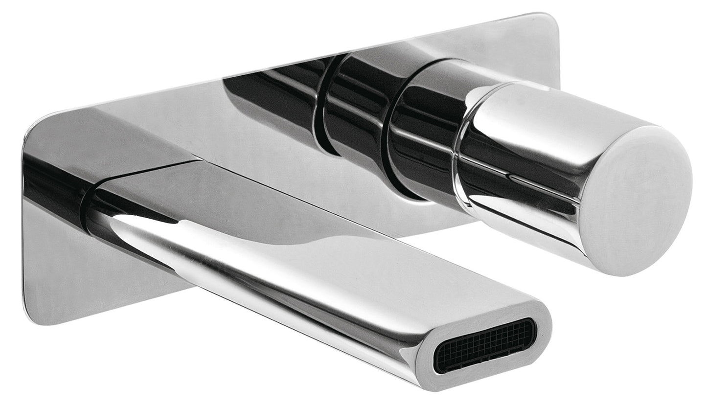 Miscelatore Monocomando Lavabo Incasso 132 mm A Parete Rubinetterie Treemme Nanotech Materiale Ottone Finitura Cromata