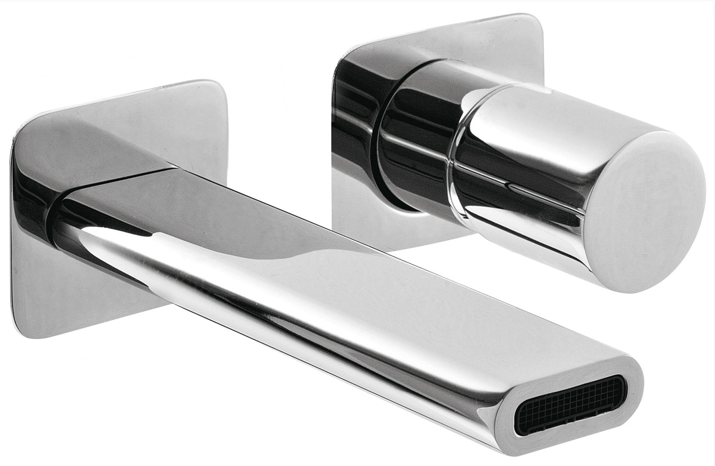 Miscelatore Monocomando Lavabo Incasso Parete 170 mm Rubinetterie Treemme Nanotech Materiale Ottone Finitura Cromata