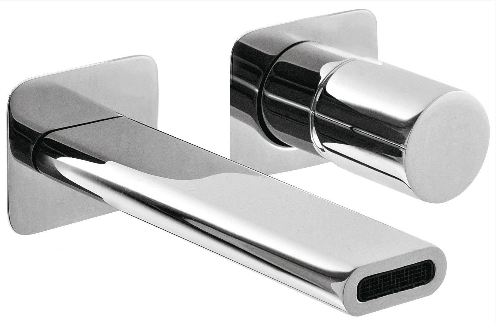 Miscelatore Monocomando Lavabo Incasso Parete 170 mm Rubinetterie Treemme Nanotech Materiale Ottone Finitura Cromata