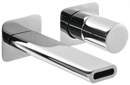 Miscelatore Monocomando Lavabo Incasso Parete 170 mm Rubinetterie Treemme Nanotech Materiale Ottone Finitura Cromata