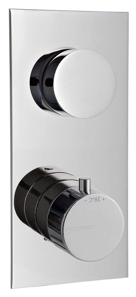 Miscelatore Termostatico Doccia Incasso Con Deviatore A 2 Uscite Rubinetterie Treemme Nanotech Materiale Ottone Finitura Cromata