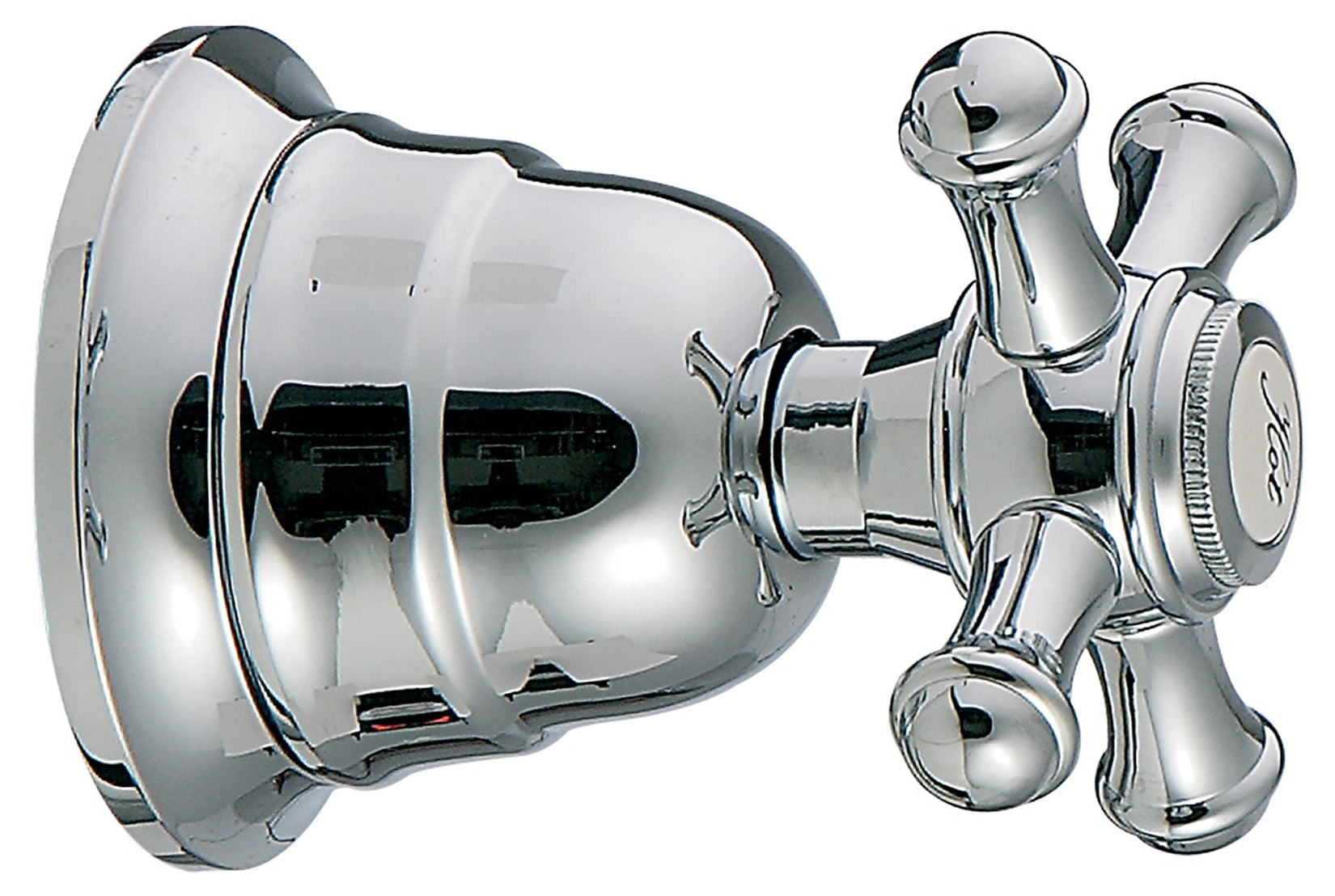 Rubinetterie Treemme 3M OLD ITALY RWIT 4440 CC 01 + RWIT 4440 ZZ 72 Rubinetto D'Arresto 1/2" - COLD Materiale Ottone Finitura Cromata