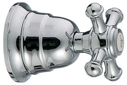 Rubinetterie Treemme 3M OLD ITALY RWIT 4440 CC 01 + RWIT 4440 ZZ 72 Rubinetto D'Arresto 1/2" - COLD Materiale Ottone Finitura Cromata