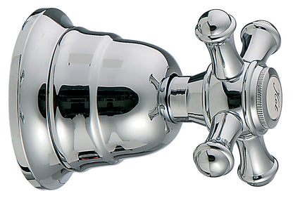 Rubinetterie Treemme 3M OLD ITALY RWIT 4440 CC 05 + RWIT 4440 ZZ 72 Rubinetto D'Arresto 1/2" - HOT Materiale Ottone Finitura Cromata