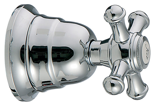 Rubinetterie Treemme 3M OLD ITALY RWIT 4440 CC 05 + RWIT 4440 ZZ 72 Rubinetto D'Arresto 1/2" - HOT Materiale Ottone Finitura Cromata