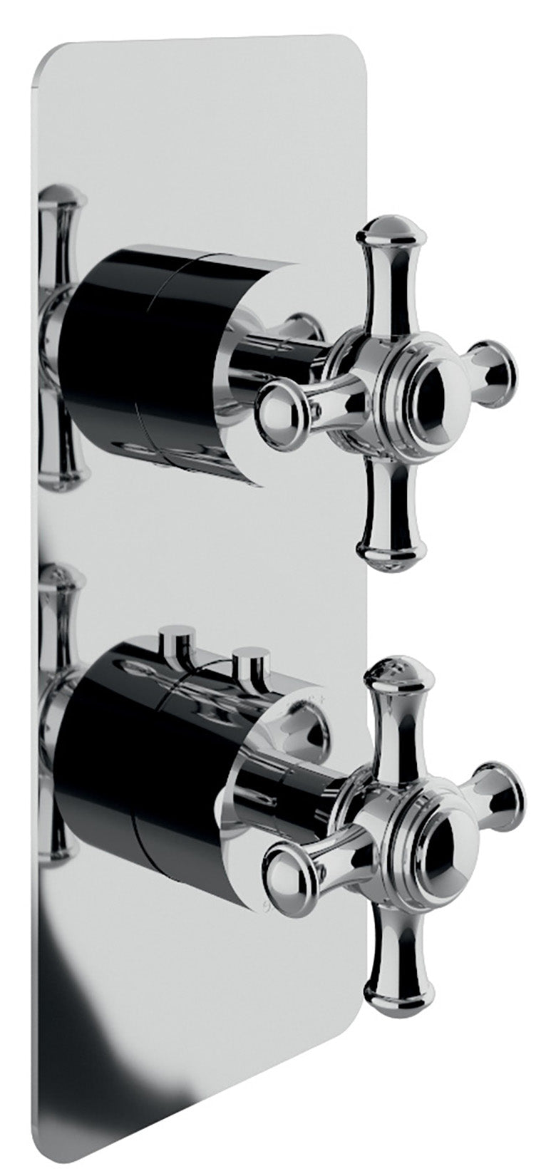 Rubinetterie Treemme 3M OLD ITALY RWIT 8A72 CC 40 + RWIT 8A46 ZZ 20 Miscelatore Doccia Termostatico Incasso Con Deviatore A 3 Uscite Materiale Ottone Finitura Cromata