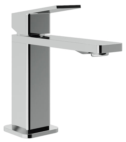 Rubinetterie Treemme 3M PA36 IT 8B11 CC QF ZZ Miscelatore Lavabo 104 mm Monocomando Appoggio 1 Leva Monoforo Stile Moderno Altezza 157 mm Lunghezza 157 mm Areatore Orientabile Materiale Ottone Finitura Cromato Senza Piletta di Scarico