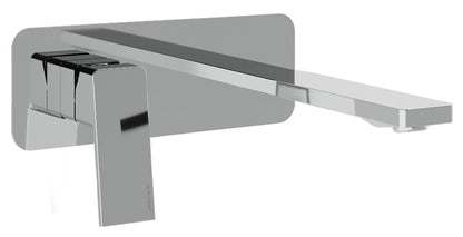 Rubinetterie Treemme 3M PA36 RWIT 8BA7 CC 01 + RWIT 51A5 ZZ 01 Miscelatore Lavabo 182 mm Monocomando Incasso a Parete Con Piastra Staffa Cartongesso 1 Leva a Sinistra 2 Fori Stile Moderno Lunghezza 198 mm Ottone Cromato Parte Interna Esterna Incluse