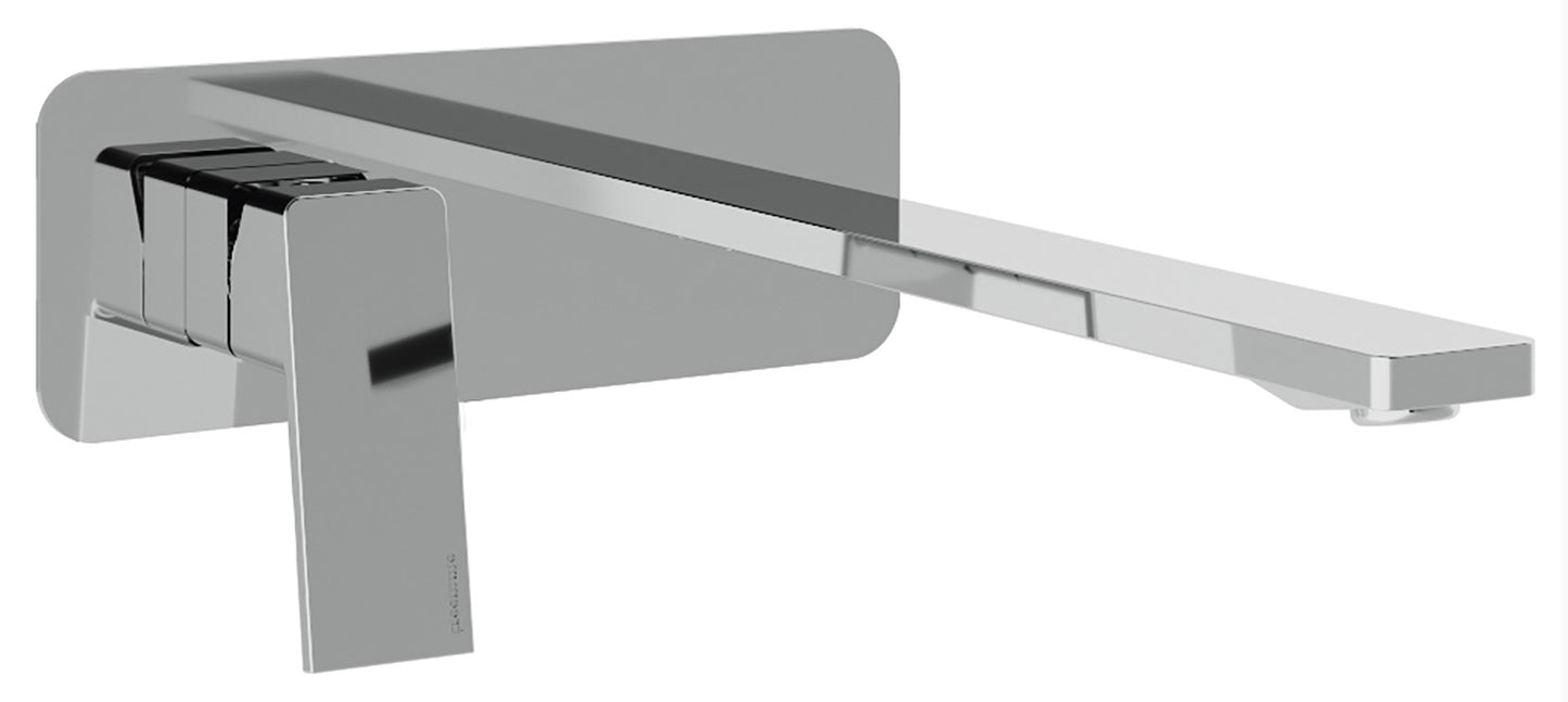 Rubinetterie Treemme 3M PA36 RWIT 8BA9 CC 01 + RWIT 51A5 ZZ 01 Miscelatore Lavabo 232 mm Monocomando Incasso a Parete Con Piastra Staffa Cartongesso 1 Leva a Sinistra 2 Fori Stile Moderno Lunghezza 248 mm Ottone Cromato Parte Interna Esterna Incluse