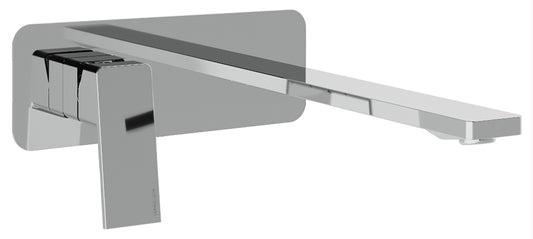 Rubinetterie Treemme 3M PA36 RWIT 8BA9 CC 01 + RWIT 51A5 ZZ 01 Miscelatore Lavabo 232 mm Monocomando Incasso a Parete Con Piastra Staffa Cartongesso 1 Leva a Sinistra 2 Fori Stile Moderno Lunghezza 248 mm Ottone Cromato Parte Interna Esterna Incluse